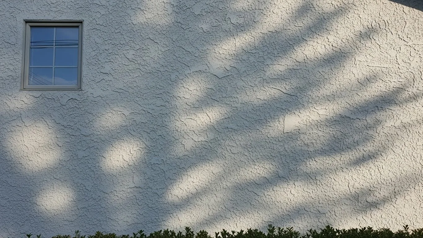 Exterior painting Connecticut highlighting textured exterior wall with even finish and durable paint.